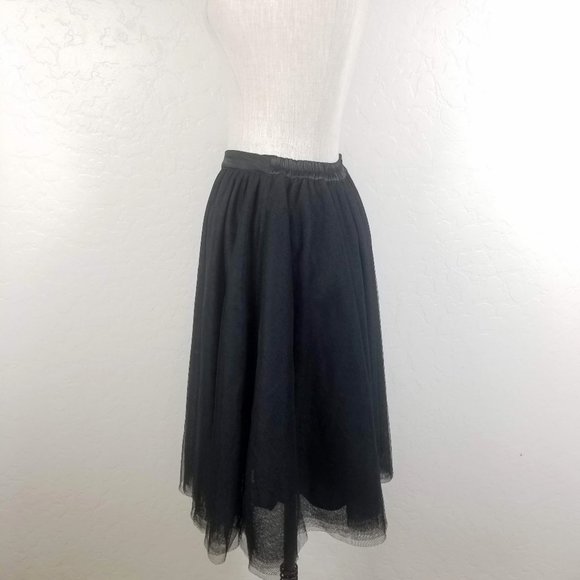 Comme Toi Tulle A-Line Knee Length Skirt - Picture 4 of 8